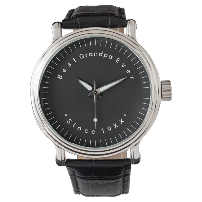 Custom Modern and Minimalist Seconds Ticks Watch (Front)