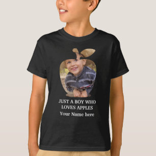 Custom modern apple fruit photo template T-Shirt
