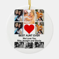 Custom Modern Best Aunt Ever 8 Photo Collage