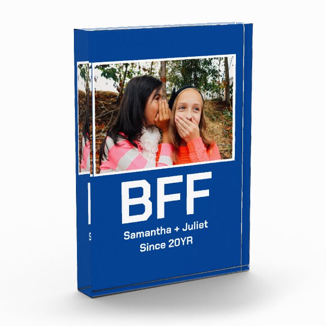 Custom modern best friend forever bff photo (Left)