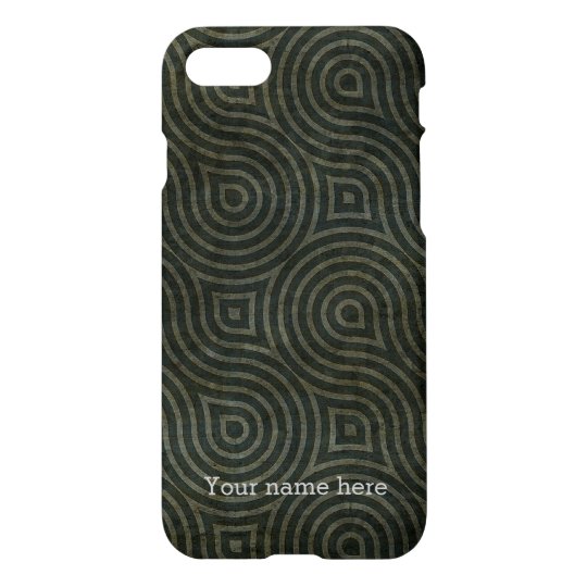 Custom Modern Black Primitive Tribal Pattern iPhone 8/7 Case