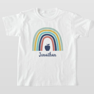 Custom modern boho apple fruit rainbow T-Shirt
