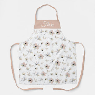 Custom Modern Boho Floral AOP Apron