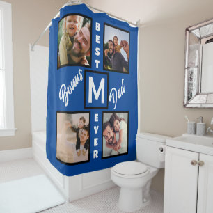 Custom Modern Bonus Dad Stepdad 4 Photo Collage