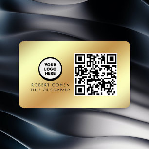 Custom Modern Business Card with Logo & QR Code