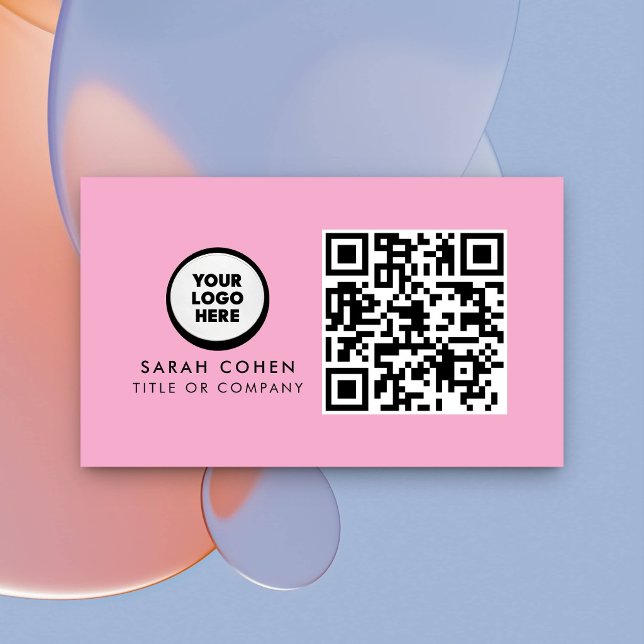 Custom Modern Business Card with Logo & QR Code  (Creator Uploaded)