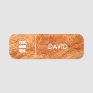 Custom Modern Business Logo Basic Employee Staff Name Tag
