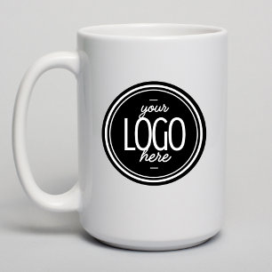 Custom Modern Business Logo Branded Coffee  Mug