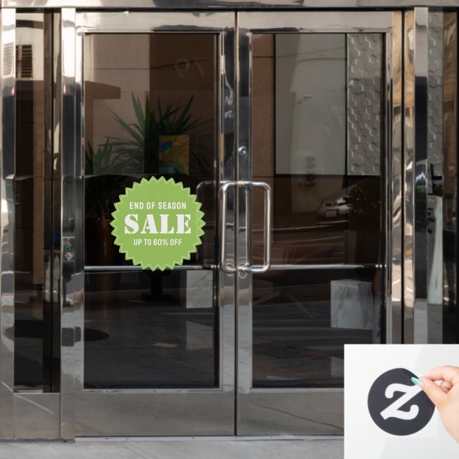 Custom Modern Business Store Sale Window Cling (Office Door)