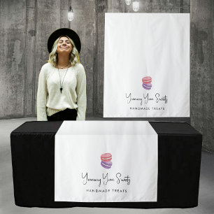 Custom Modern Business Table Runner Banner Sweets Tapestry