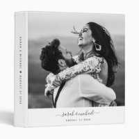 Custom Modern Chic Wedding Photo Planer Album