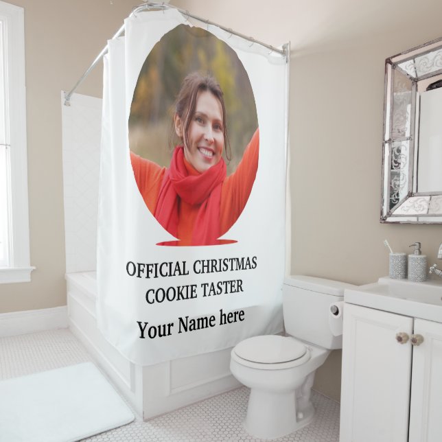 Custom modern Christmas cookie photo template (In Situ)