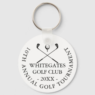 Custom Modern Classic Golf Club Tournament Keychain