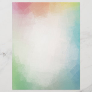Custom Modern Colourful Abstract Art Blank Templat Letterhead