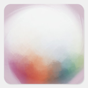 Custom Modern Colourful Abstract Art Blank Templat Square Sticker