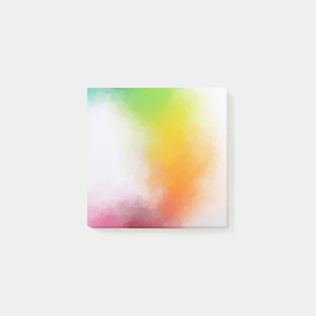 Custom Modern Colourful Abstract Art Template Post-it Notes (Front)