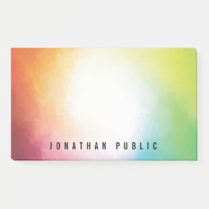 Custom Modern Colourful Abstract Art Trendy Post-it Notes