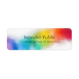 Custom Modern Colourful Abstract Template Rainbow