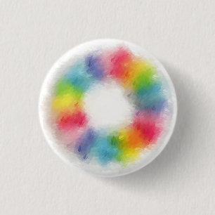 Custom Modern Colourful Blank Template Abstract 1 Inch Round Button