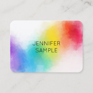 Custom Modern Colourful Design Elegant Professiona Business Card