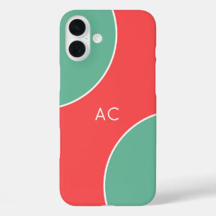 Custom Modern Coral Minimalist iPhone 16 Plus Case