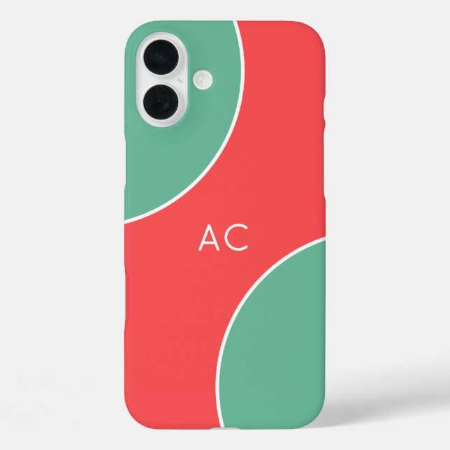 Custom Modern Coral Minimalist Case-Mate iPhone Case (Back)