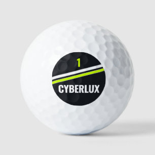 Custom Modern Cyber Retro Golf Balls