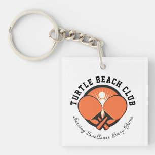 Custom Modern Design Monogram Gift Acrylic Keychain