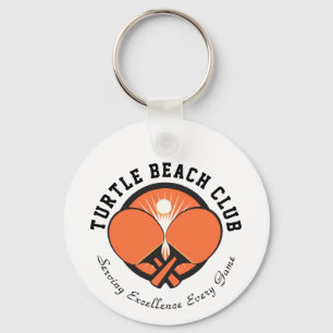 Custom Modern Design Monogram Gift Keychain