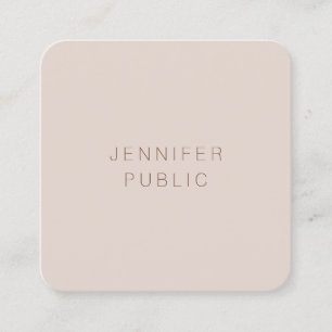 Custom Modern Elegant Colors Luxury Template Square Business Card