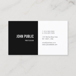Custom Modern Elegant Minimalist Professional Business Card