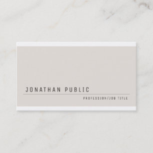 Custom Modern Elegant Minimalist Template Business Card