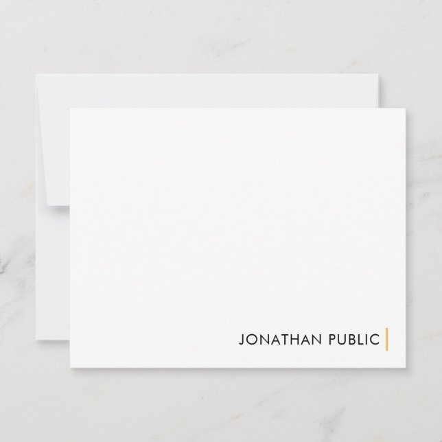Custom Modern Elegant Minimalistic Design Template (Front)