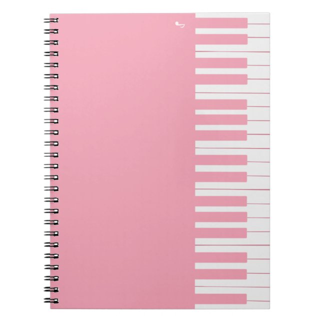 Custom modern elegant piano keys notebook (Front)