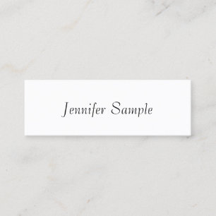 Custom Modern Elegant Professional Simple Template Mini Business Card