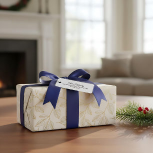 Custom modern elegant return address label