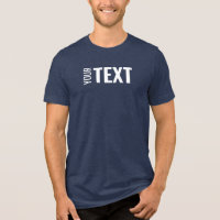 Custom Modern Elegant Text Template Mens Navy