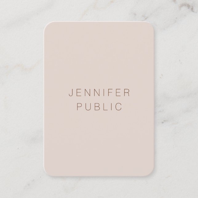 Custom Modern Elegant Trend Colours Luxury Templat Business Card (Front)