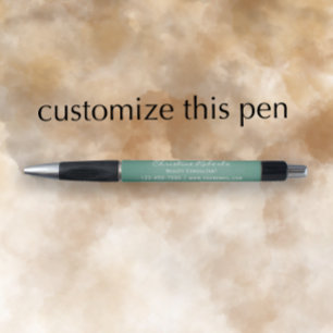 Custom Modern Eucalyptus Business Promotional  Pen