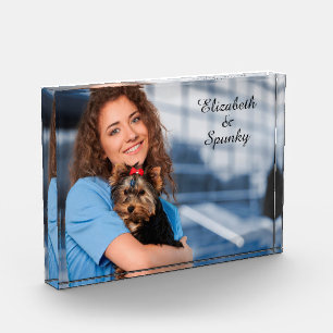  Custom Modern Family Love Pet Dog Personalize Photo Block