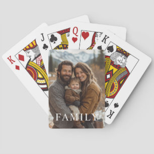 Custom Modern Family Photo Playing Cards