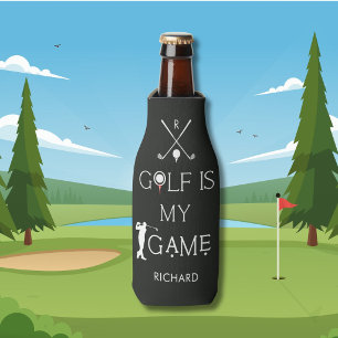 *Custom Modern Golf is My Game Personalized Bottle Cooler