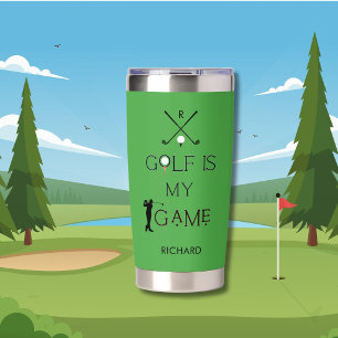 *Custom Modern Golf is My Game Personalized Insulated Tumbler
