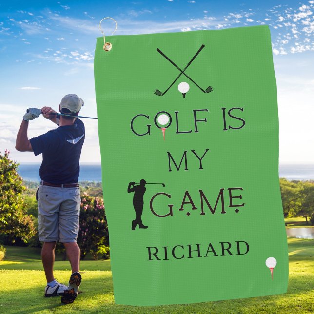 Custom Modern Golf is My Game Personalized Towel (Creator Uploaded)