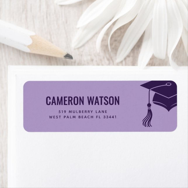 Custom Modern Grad Hat and Tassel Graduation (Insitu)