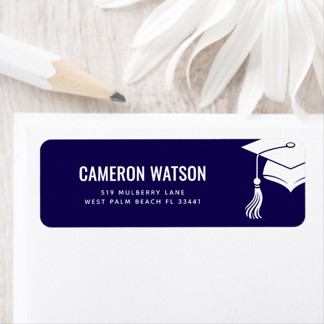 Custom Modern Grad Hat and Tassel Graduation (Insitu)