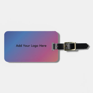 Custom Modern Gradient Luggage Tag | Personalized