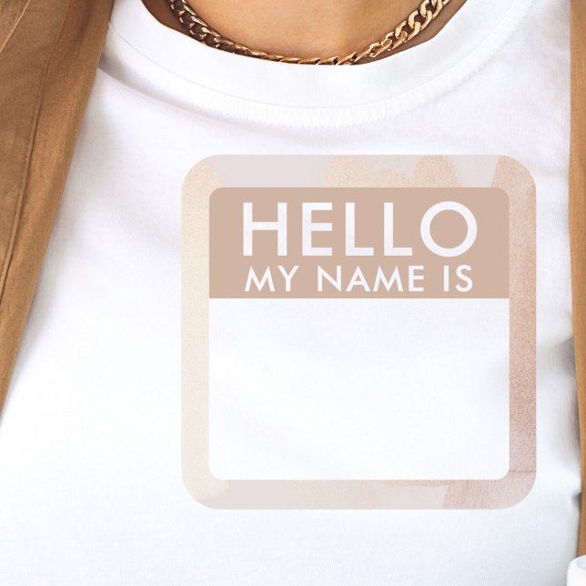Custom Modern Hello My Name Is Stickers (Creator Uploaded)