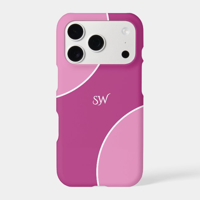 Custom Modern Magenta Pink Minimalist (Verso)