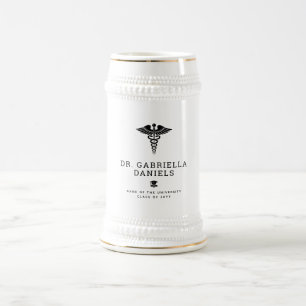 Custom Modern Medical School Doctor Graduation Beer Stein